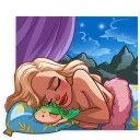 😴-Daenerys Targaryen, Telegram Sticker