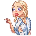 😟-Daenerys Targaryen, Telegram Sticker