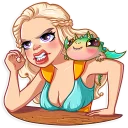 😠-Daenerys Targaryen, Telegram Sticker