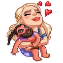 ❤-Daenerys Targaryen, Telegram Sticker