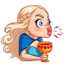 😳-Daenerys Targaryen, Telegram Sticker