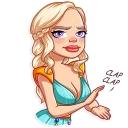 😐-Daenerys Targaryen, Telegram Sticker