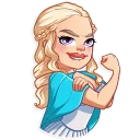 💪-Daenerys Targaryen, Telegram Sticker