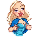 😉-Daenerys Targaryen, Telegram Sticker
