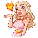 😘-Daenerys Targaryen, Telegram Sticker