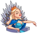 👇-Daenerys Targaryen, Telegram Sticker