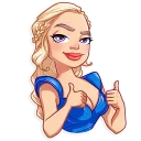 👍-Daenerys Targaryen, Telegram Sticker