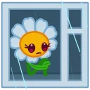 😔-Daisy Romashka, Telegram Sticker