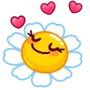 🥰-Daisy Romashka, Telegram Sticker