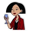 🍷-Daria and Jane, Telegram Sticker