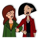 👭-Daria and Jane, Telegram Sticker