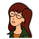 😐-Daria and Jane, Telegram Sticker