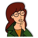 🤔-Daria and Jane, Telegram Sticker