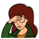 🤦‍♀️-Daria and Jane, Telegram Sticker