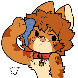 😰-Denni (@DenniStickers), Telegram Sticker