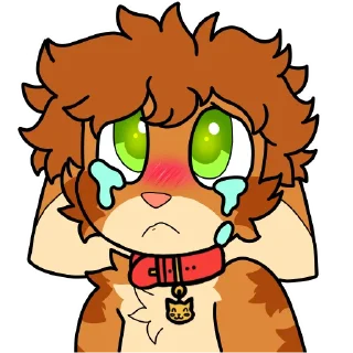 😿-Denni (@DenniStickers), Telegram Sticker