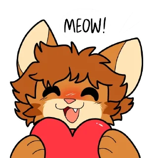 😸-Denni (@DenniStickers), Telegram Sticker