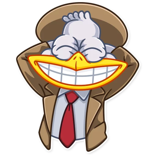 Detective Caplini, telegram sticker