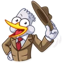 👋-Detective Caplini, Telegram Sticker