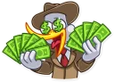 🤑-Detective Caplini, Telegram Sticker