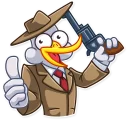 👍-Detective Caplini, Telegram Sticker