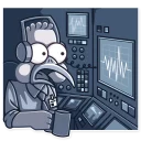 😦-Detective Caplini, Telegram Sticker