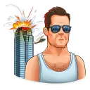 😎-Die Hard, Telegram Sticker
