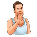 🤔-Die Hard, Telegram Sticker