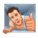 👍-Die Hard, Telegram Sticker