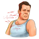 😣-Die Hard, Telegram Sticker