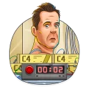 😨-Die Hard, Telegram Sticker