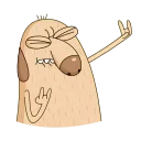 🤘-Diggy animated :: @stickroom, Telegram Sticker