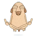 🧘‍♂️-Diggy animated :: @stickroom, Telegram Sticker