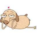 ❤️-Diggy animated :: @stickroom, Telegram Sticker