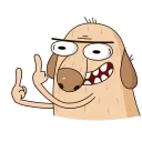 🖕-Diggy animated :: @stickroom, Telegram Sticker