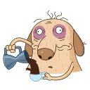 ☕️-Diggy animated :: @stickroom, Telegram Sticker