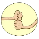 👊-Diggy animated :: @stickroom, Telegram Sticker