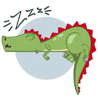 😴-Дино Грино, Telegram Sticker