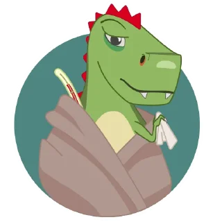 🤢-Дино Грино, Telegram Sticker
