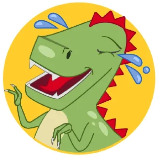 🤣-Дино Грино, Telegram Sticker