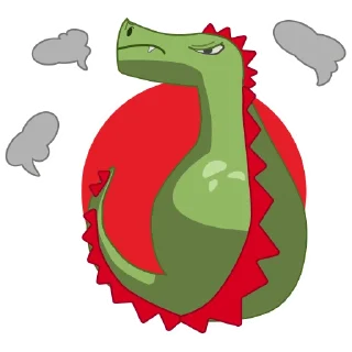 ☹️-Дино Грино, Telegram Sticker