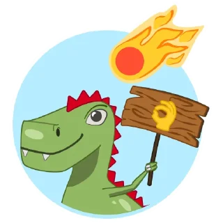 👌-Дино Грино, Telegram Sticker