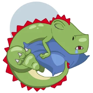 😴-Дино Грино, Telegram Sticker