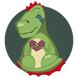 😭-Дино Грино, Telegram Sticker