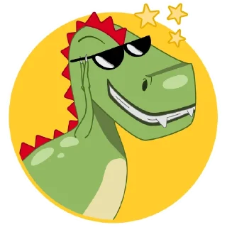 😁-Дино Грино, Telegram Sticker