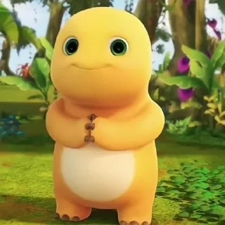 🌟-Dino mbul nya abby zen, Telegram Sticker