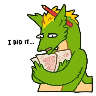🤲-Dio green dragon, Telegram Sticker