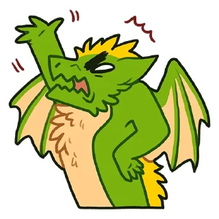 🤬-Dio green dragon, Telegram Sticker