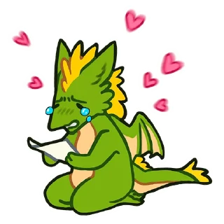 💖-Dio green dragon, Telegram Sticker