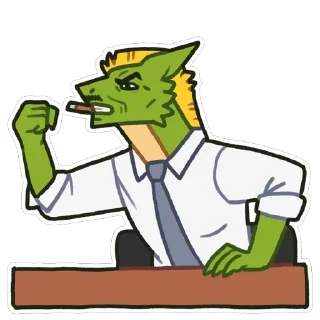 🗯️-Dio green dragon, Telegram Sticker